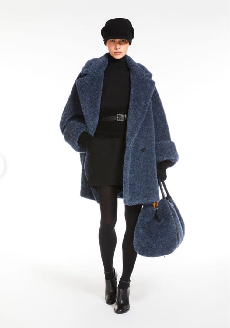 新品未使用 MaxMara テディベアコート ブルージーンズ TEDGIRL1 - メルカリ