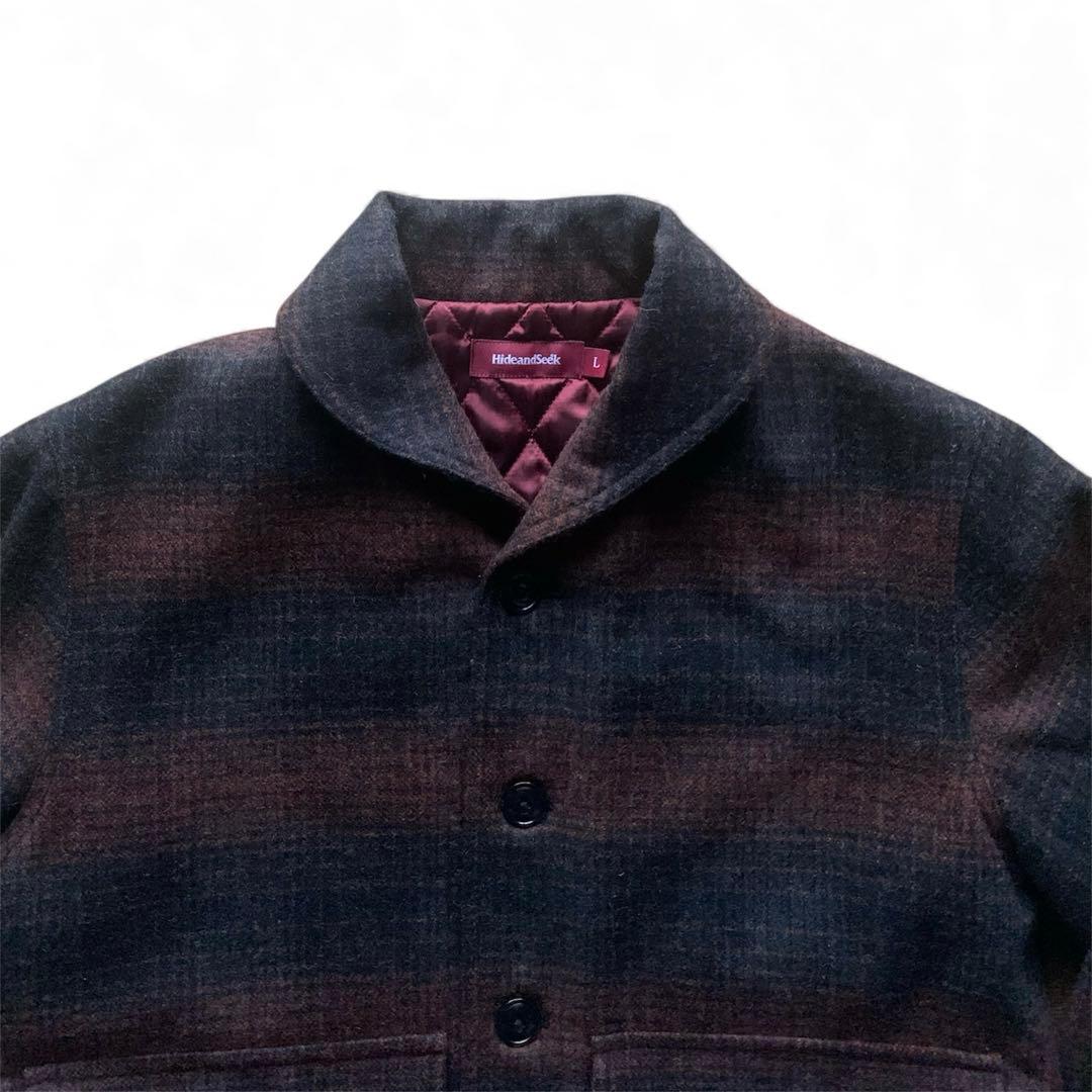 HIDEANDSEEKWool Check Buruzon 【USED】 - メルカリ