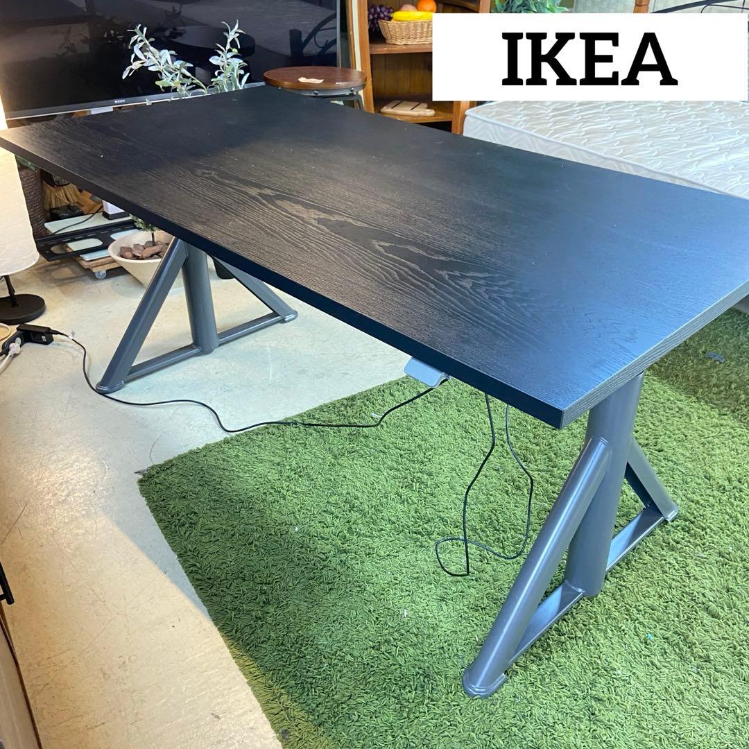IKEA イケア⭐️IDÅSEN イドーセン デスク テーブル　昇降式　ブラック IKEA/イケア/通販】IDASEN イドーセン デスク 昇降式, ブラック