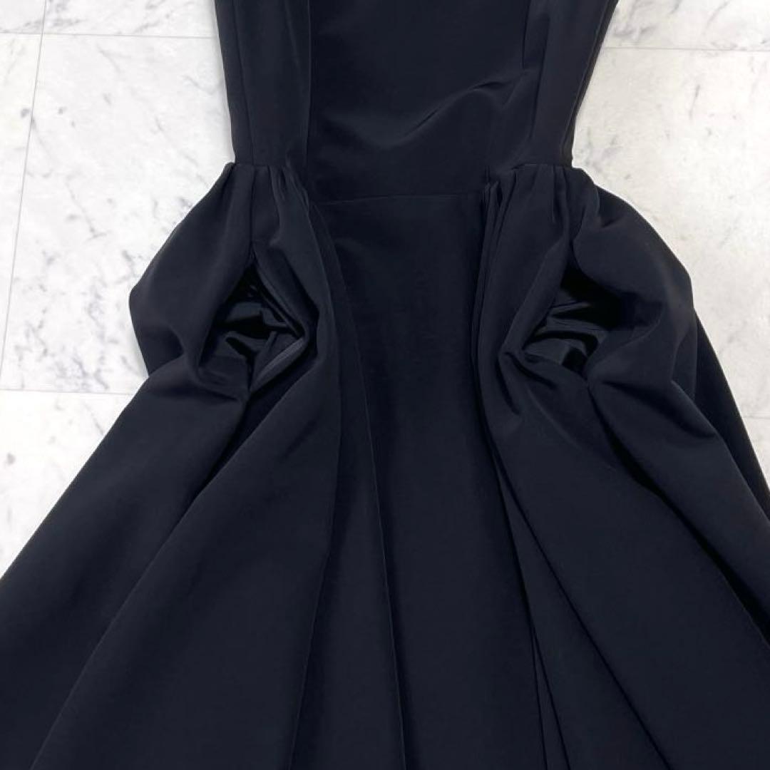 極美品✨フォクシーニューヨーク 現行 サイドギャザードレス フレア