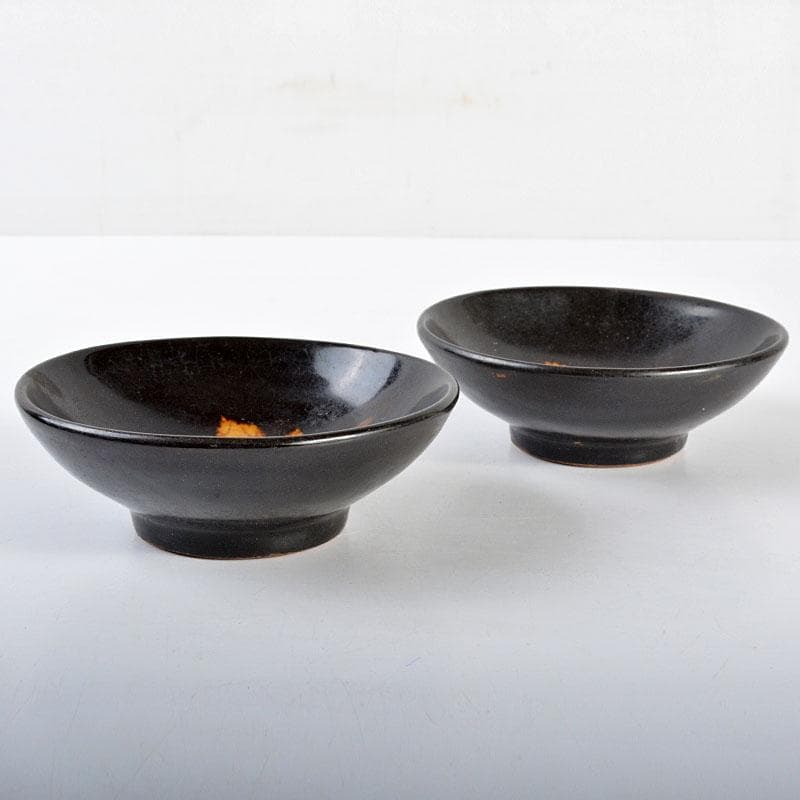 中国 南宋 吉川窯 木葉天目碗 一對 C R4467 - メルカリ