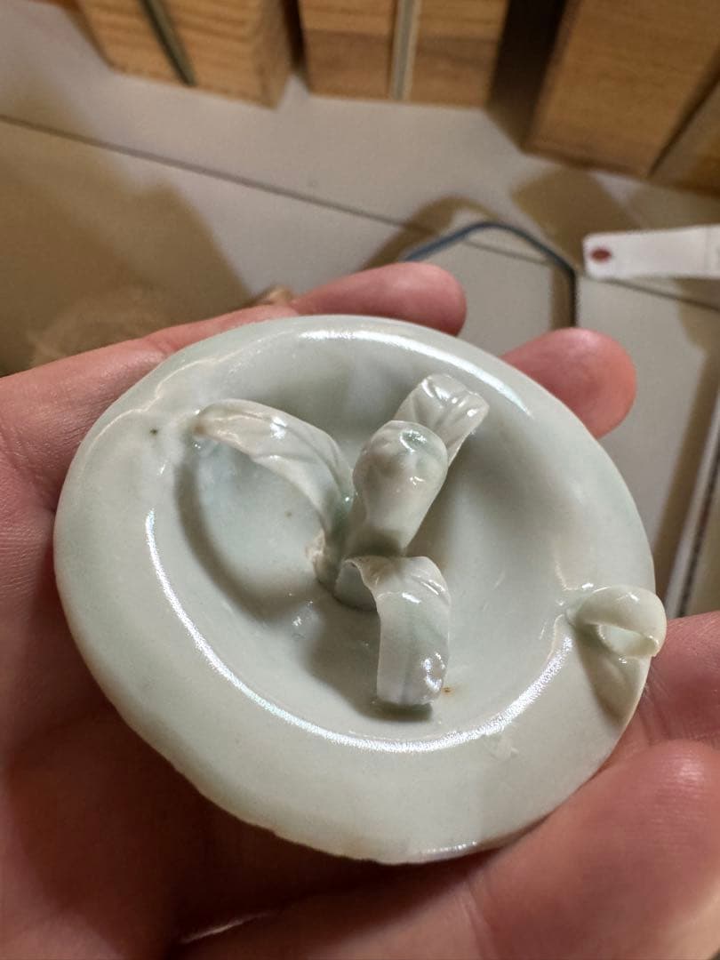 早速半額 リサイクルFORT 旧家から直送唐物 中国物で青白磁共蓋