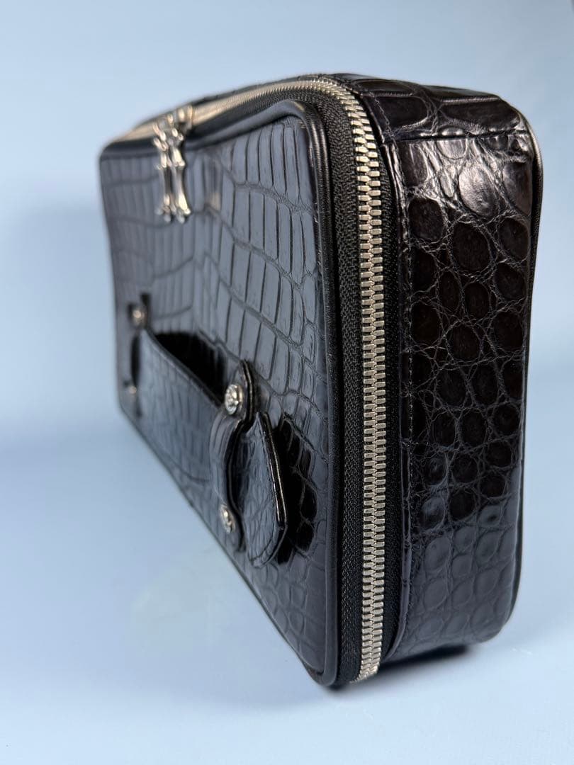 FUNNY製ポロサスクロコクラッチ ビジネスバッグ