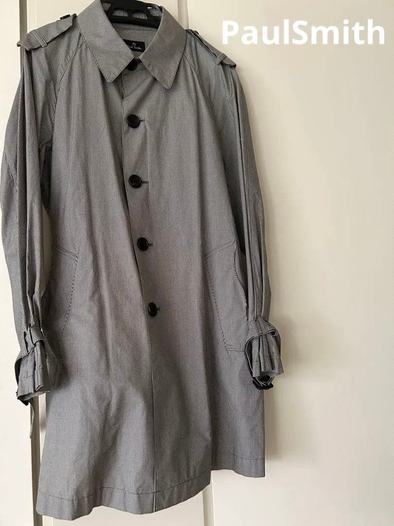 PaulSmith グレー トレンチコート スプリングコート ベルト付き - メルカリ