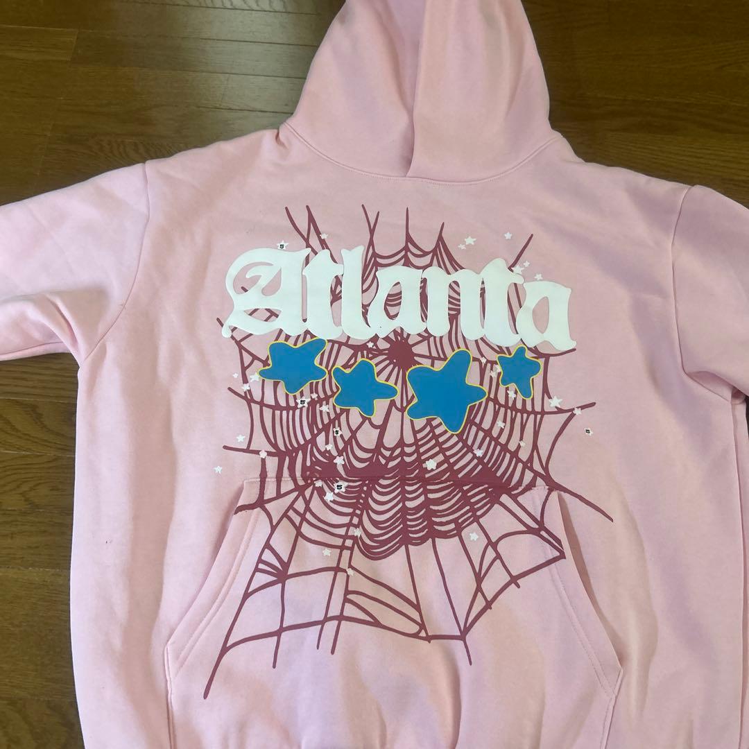 Atlanta sp5der ウェブ パーカー ピンク【24時間以内発送】 - メルカリ