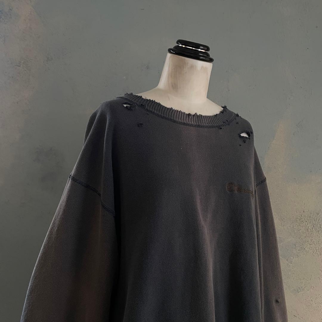 90's Champion”sun fade ”grunge”borosweat