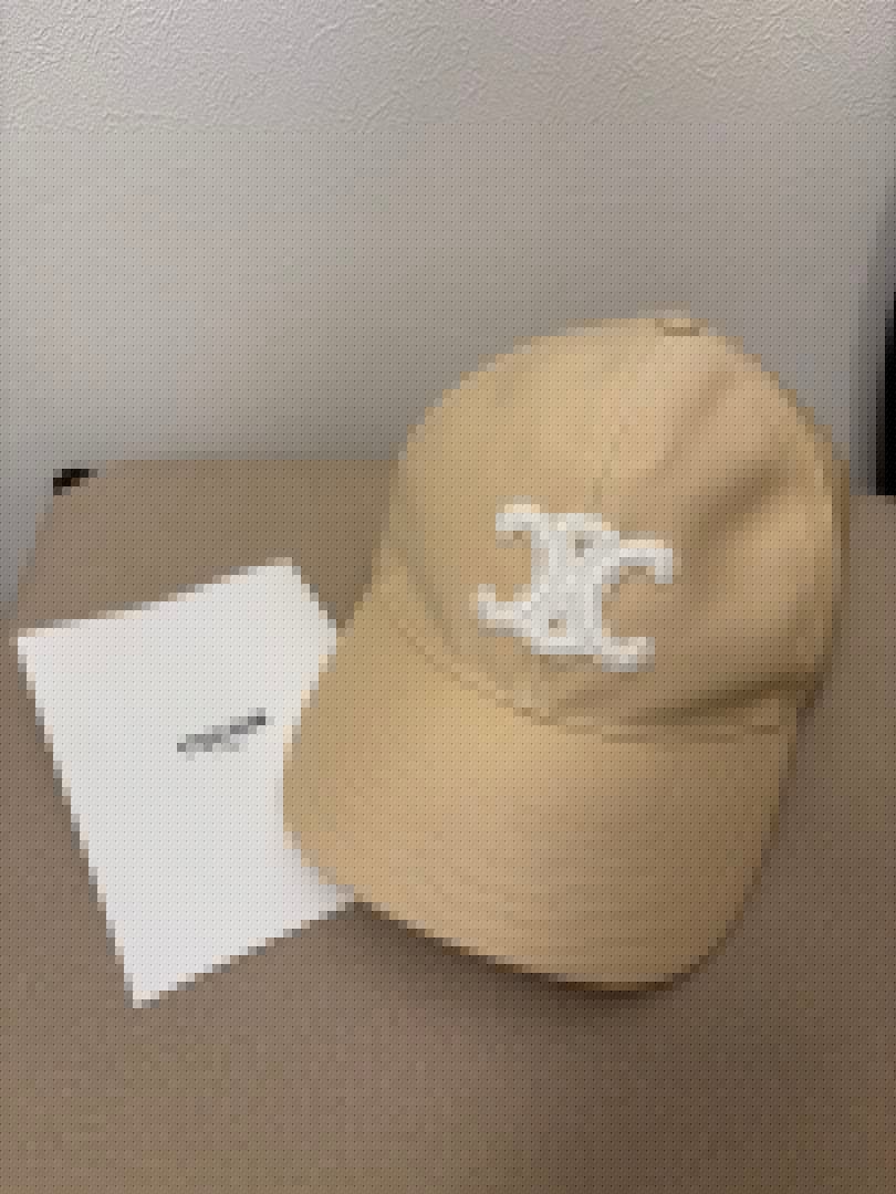 CELINE トリオンフ ベースボールキャップ マカダミア トリオンフ ベースボールキャップ / ウォッシュドコットン