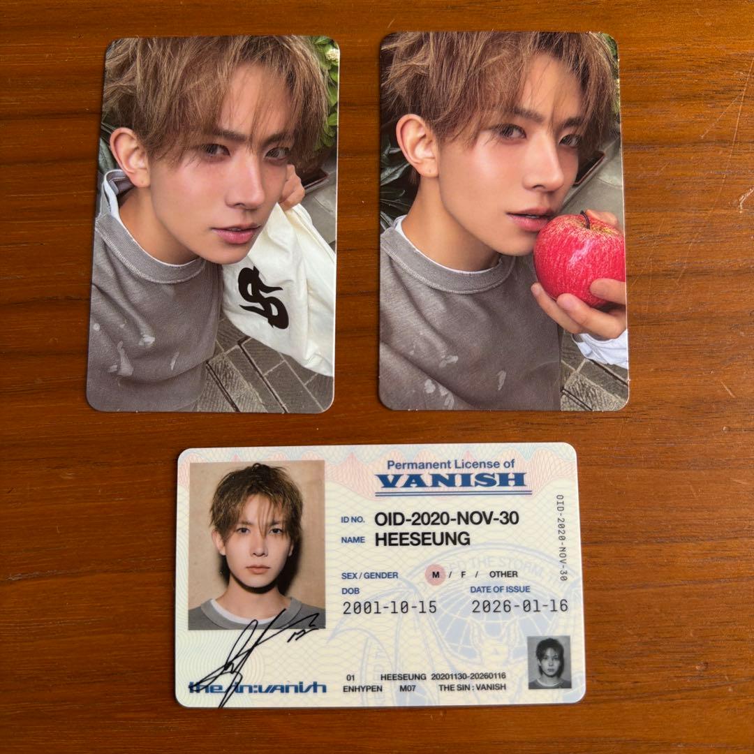 ENHYPEN THE SIN : VANISH ヒスン トレカセット - メルカリ