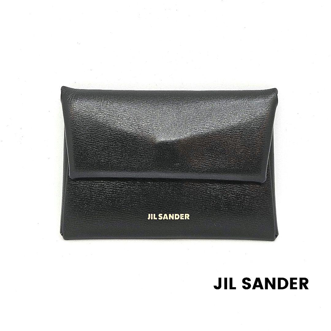 JIL SANDER ジルサンダー ケース 小銭入れ 財布 レザー 黒 JIL SANDER（ジルサンダー） コインケース FOLDED COIN PURSE フォール