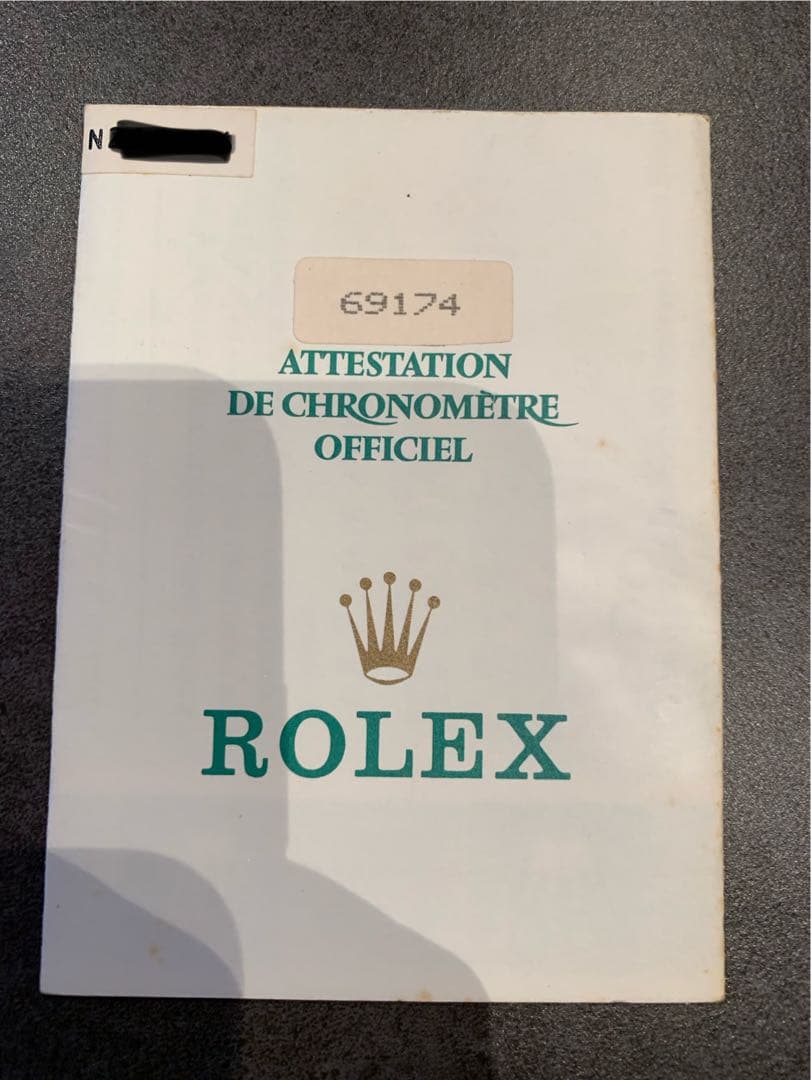 ROLEX ロレックス 69174 ギャランティカード 保証書 - メルカリ