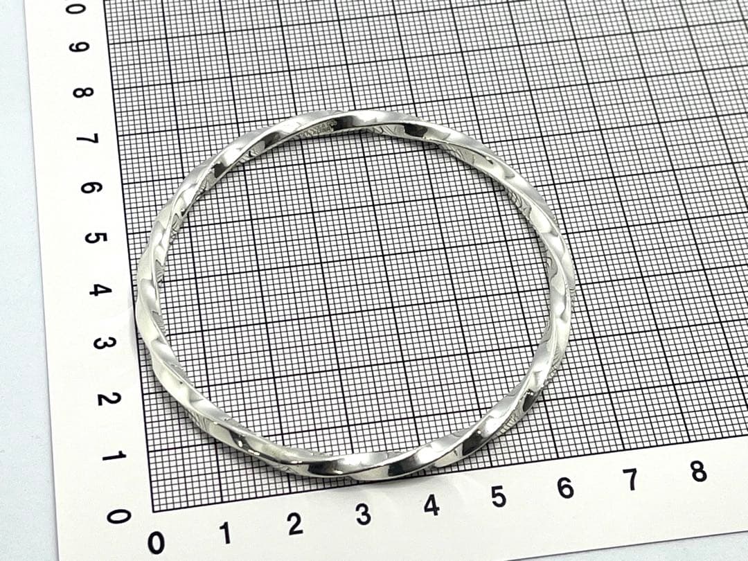 h152 美品 希少 ティファニー ナイフエッジ ツイスト バングル 925