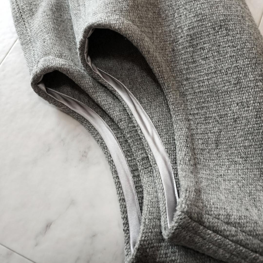 美品 オルテガ 人気カラーグレー 38 スクエアフロントチマヨベスト