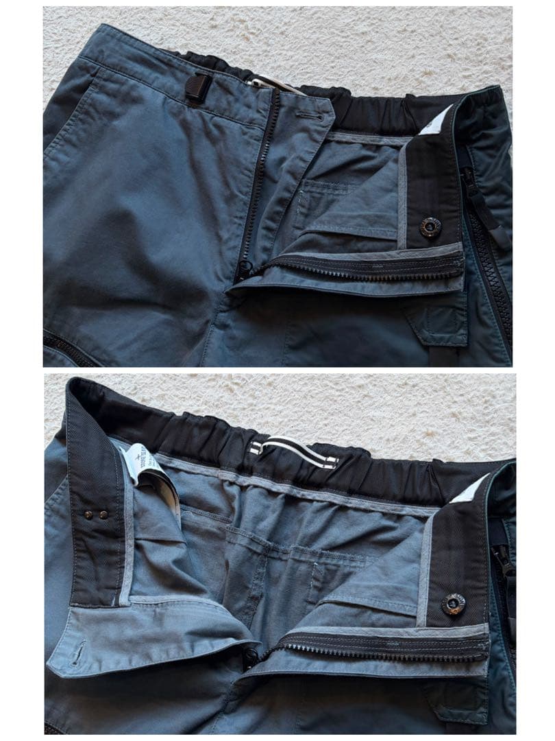 激レア】ストーンアイランド カーゴパンツ ロゴ パッチワーク 再構築