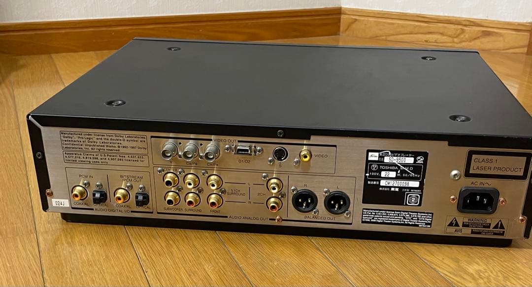 東芝 DVD SD-9500 TOSHIBA オーディオプレーヤー DAC