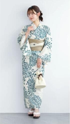 お任せ下駄、画像と同じ帯、お任せ帯締めつき◇ノー皺加工最高級