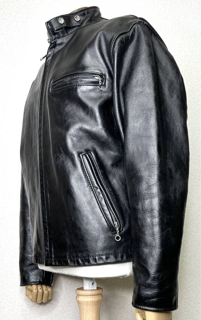 ③schott【42】641ライナー付 米国製◇革ジャンninjaハーレーgpz
