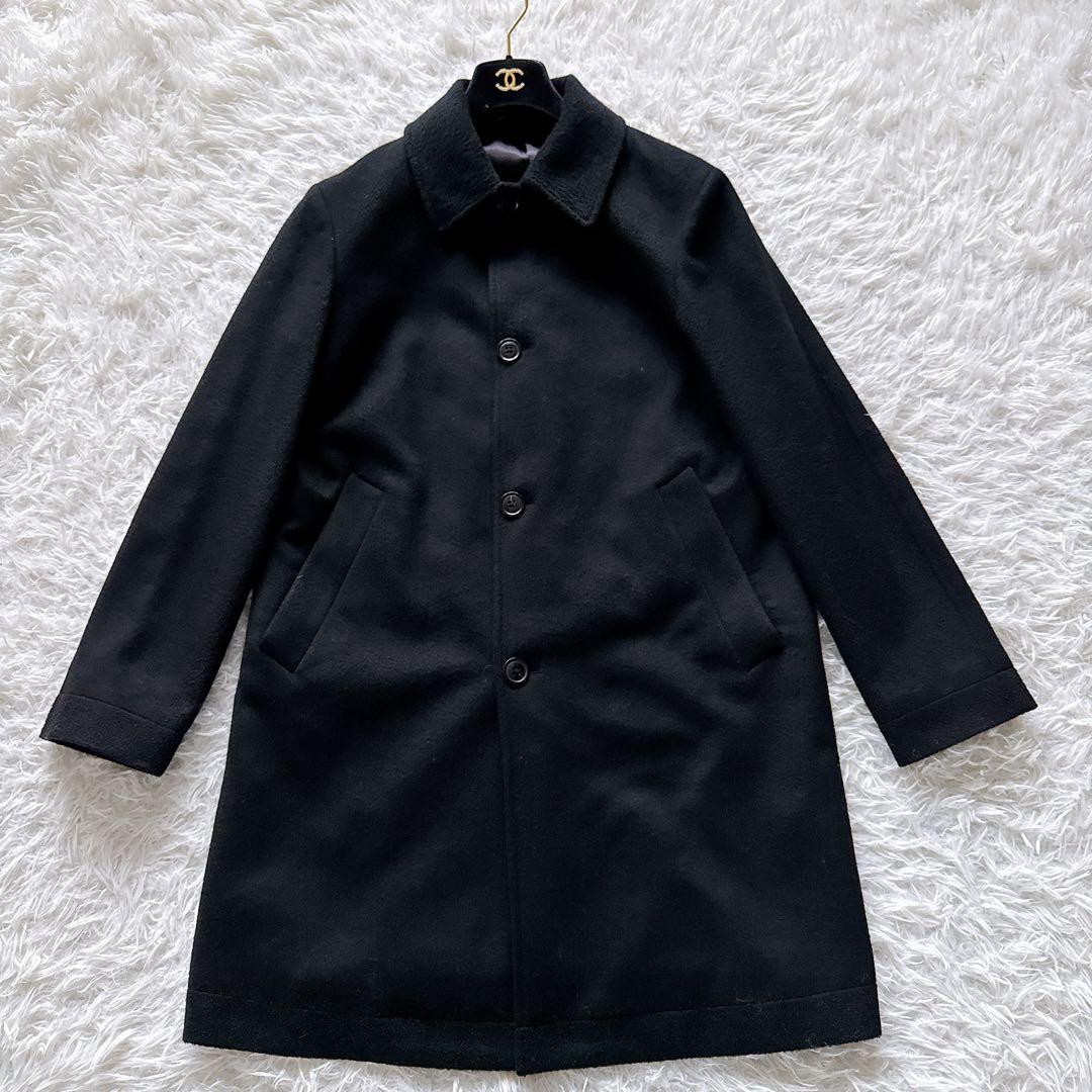 Paul Smith】カシミヤ100% ステンカラーコート 黒 M 現行タグ - メルカリ