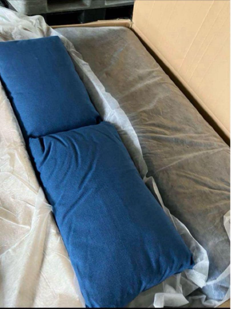 モダンデザイン3WAYソファベッド W120 幅120cm セミダブル ネイビー