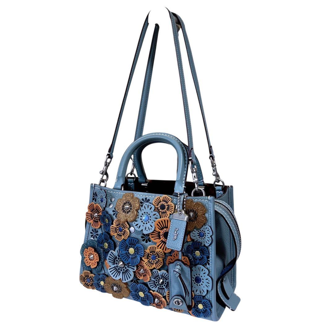 ✨大人気✨コーチ ティーローズ 2wayバッグ ローグ 有名人着用 完売品