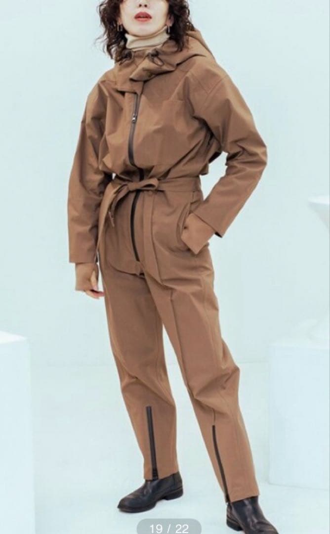 ワイルドシングス × ナガオヨシミ☆レイヤージャンプスーツ ブラウン S