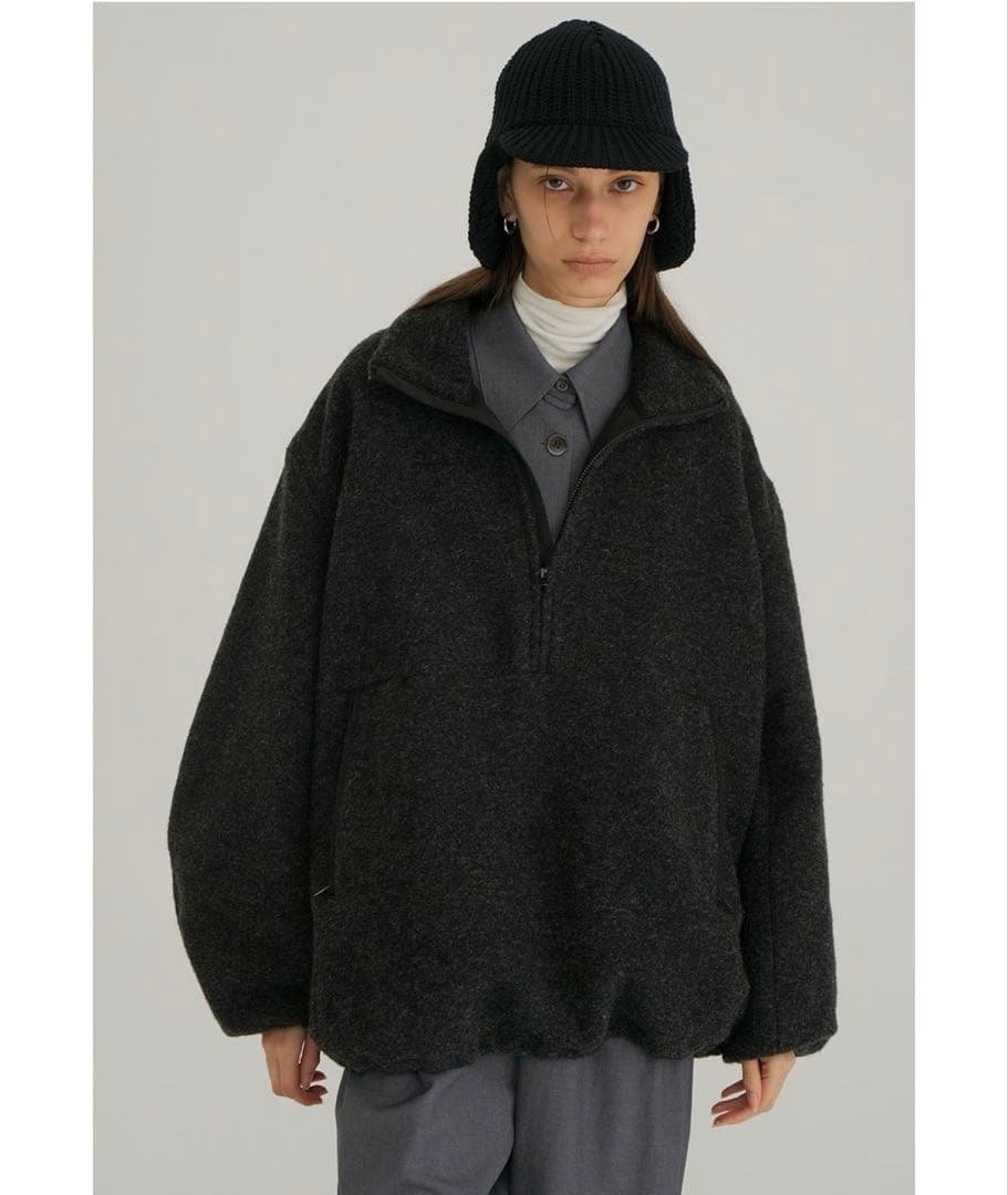 新品未使用CLANE SLIVER HALF ZIP TOPS チャコールグレー - メルカリ