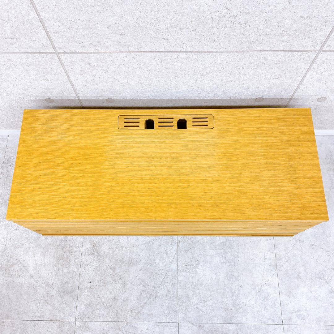 大塚家具】テレビボード ナラ材 幅120.5cm ローボード AVボード - メルカリ