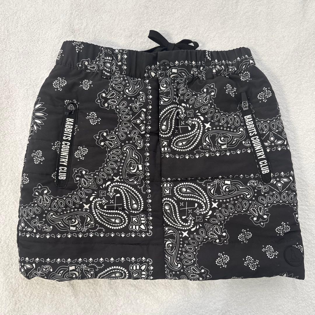 【レア】FR2 GOLF 中綿スカート M ブラック 冬用 ゴルフウェア レア】FR2 GOLF 中綿スカート M ブラック 冬用 ゴルフウェア