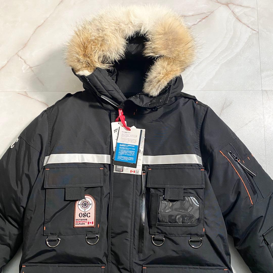 B18018 未使用 OSC MISSION PARKAダウンジャケット 黒XS - メルカリ