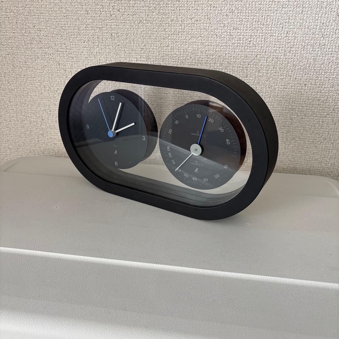 SHINWA クロックサーモ置時計 ポストモダン グッドデザイン賞 gom