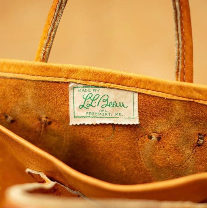 名作 L.L.Bean レザートートバッグ 筆記体タグ - メルカリ