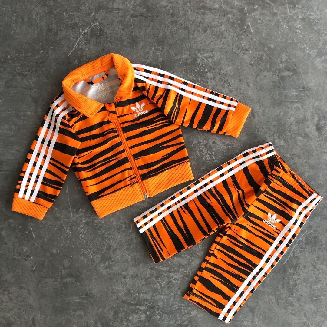 希少 レア 虎柄 トラ とら adidas ジャージ セットアップ ベビー 70