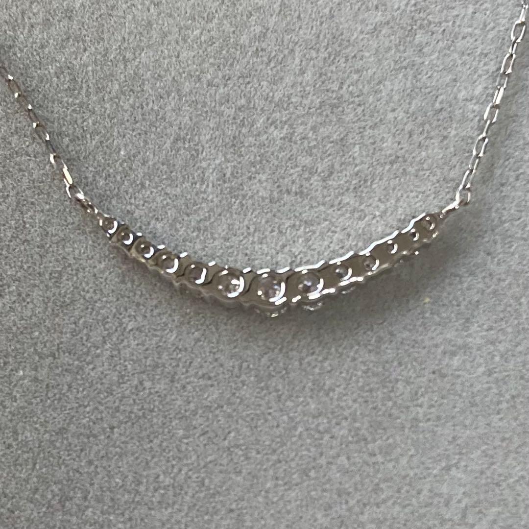 【週末最終価格】Pt950/ Pt850 ダイヤモンド ネックレス 0.20ct