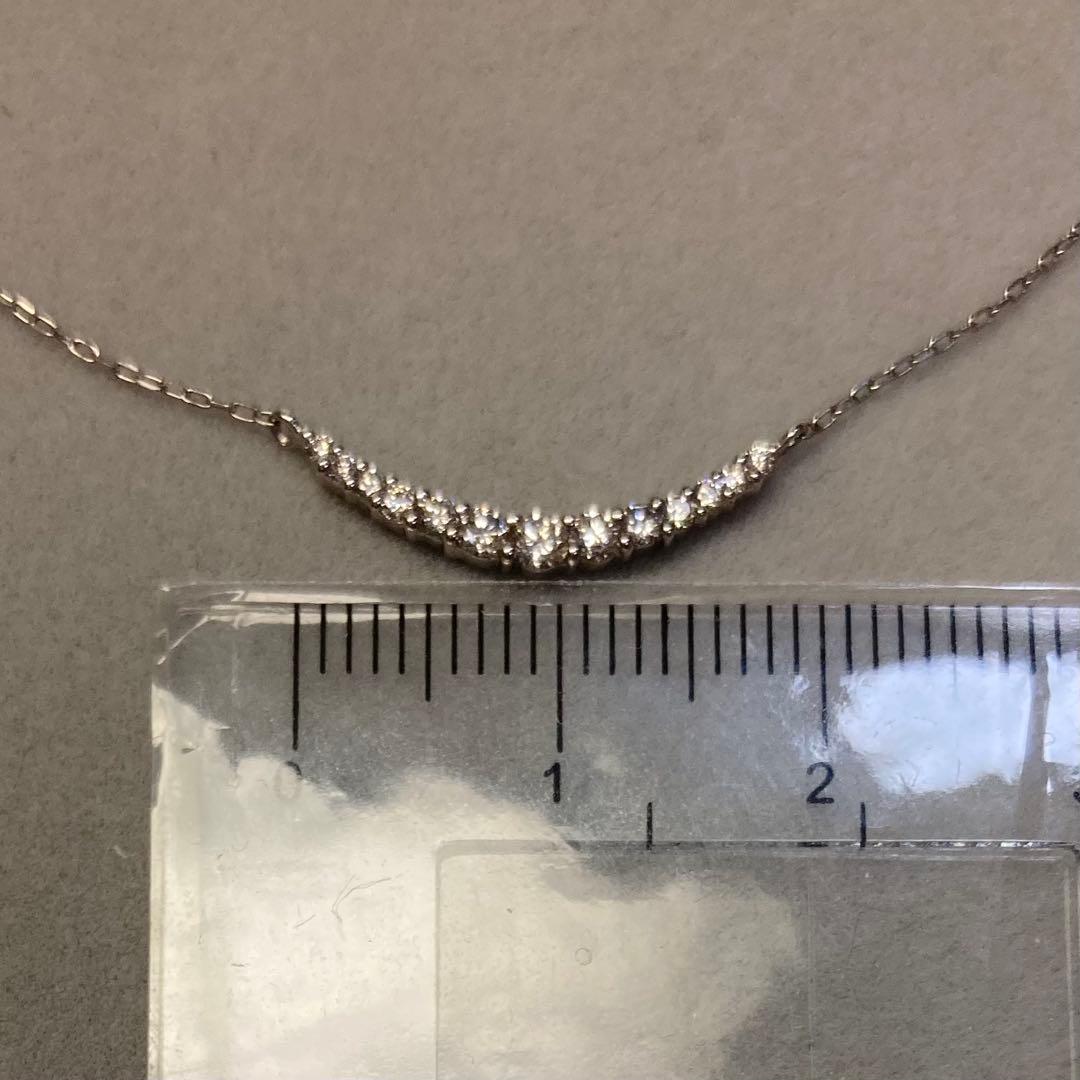 【週末最終価格】Pt950/ Pt850 ダイヤモンド ネックレス 0.20ct