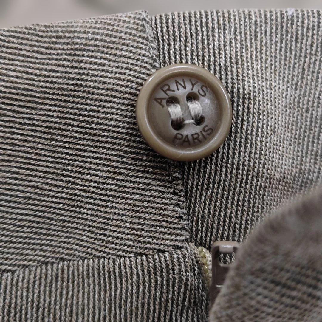 ARNYS PARISオリーブ色 ダブルボタン スラックス ARNYS Paris Cotton