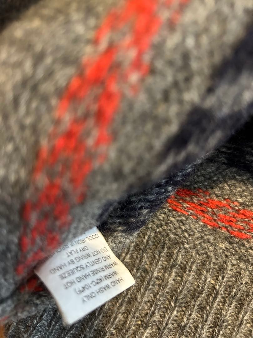 ナイジェルケーボン フェアアイル柄 ニットセーター 48 スコットランド