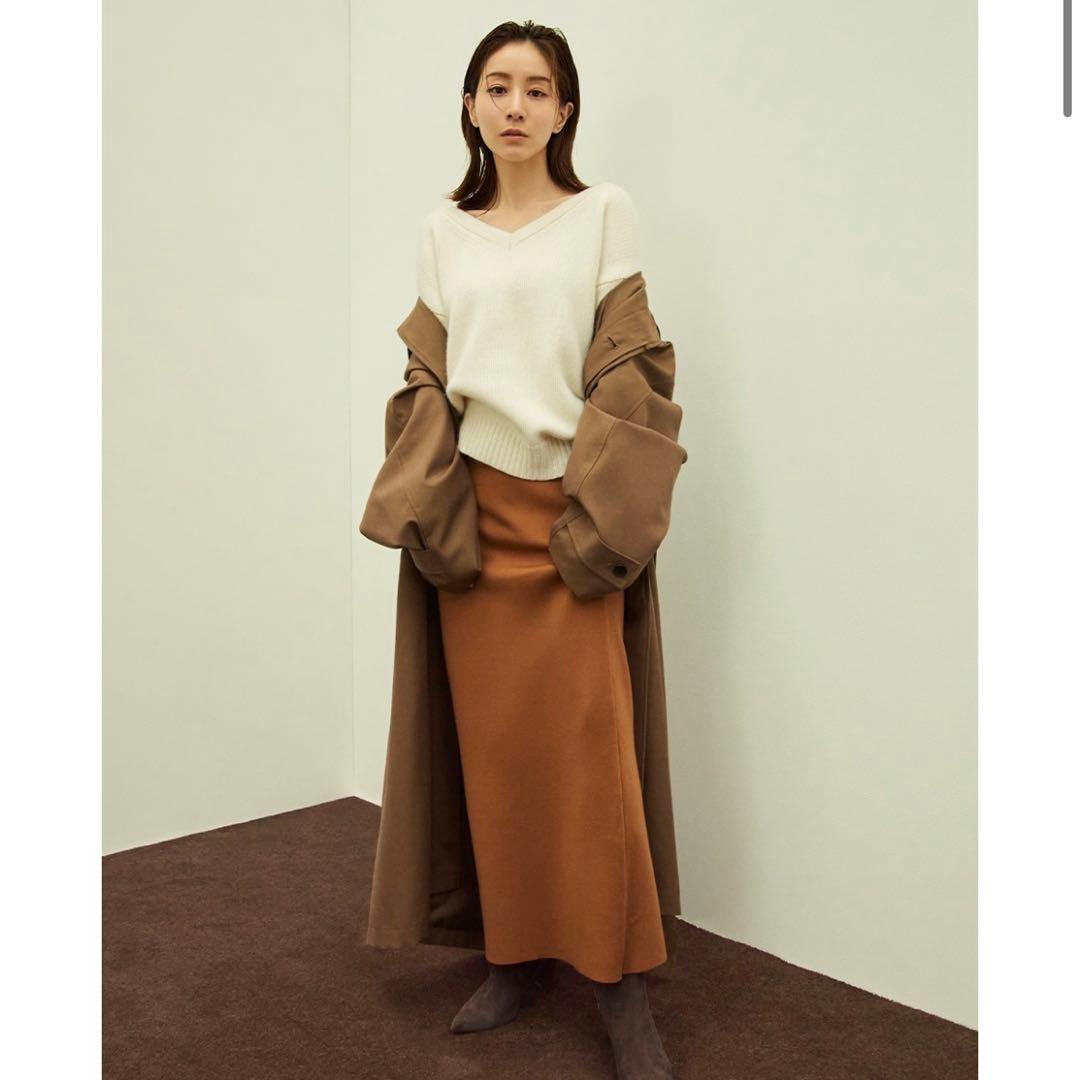 田中みな実コラボアイテム CLANE ストレートニットタイトスカート