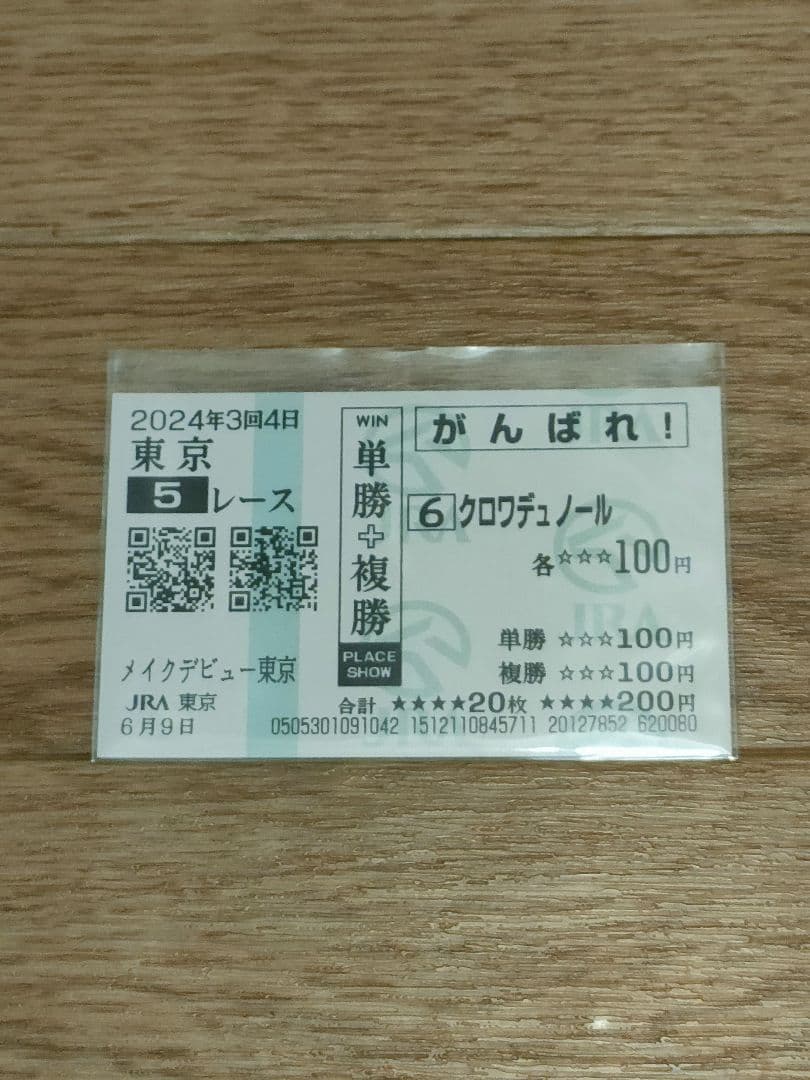 クロワデュノール 新馬戦 (最終値下げ 12月9日まで) クロワデュノールとほぼ変わらないタイム」「クラシック候補」「その名
