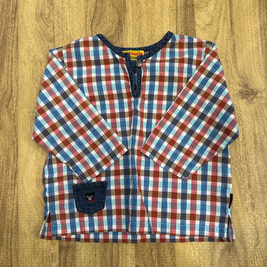 ミキハウス☆長袖☆シャツ☆110☆MIKI HOUSE☆チェック - メルカリ