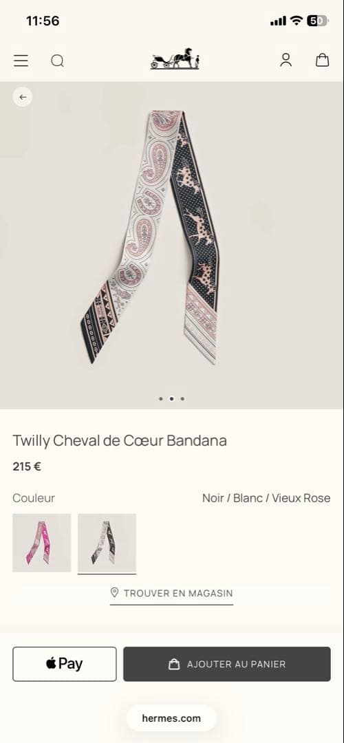 エルメス ツイリー シュバルドゥクール 紙タグ付き - メルカリ