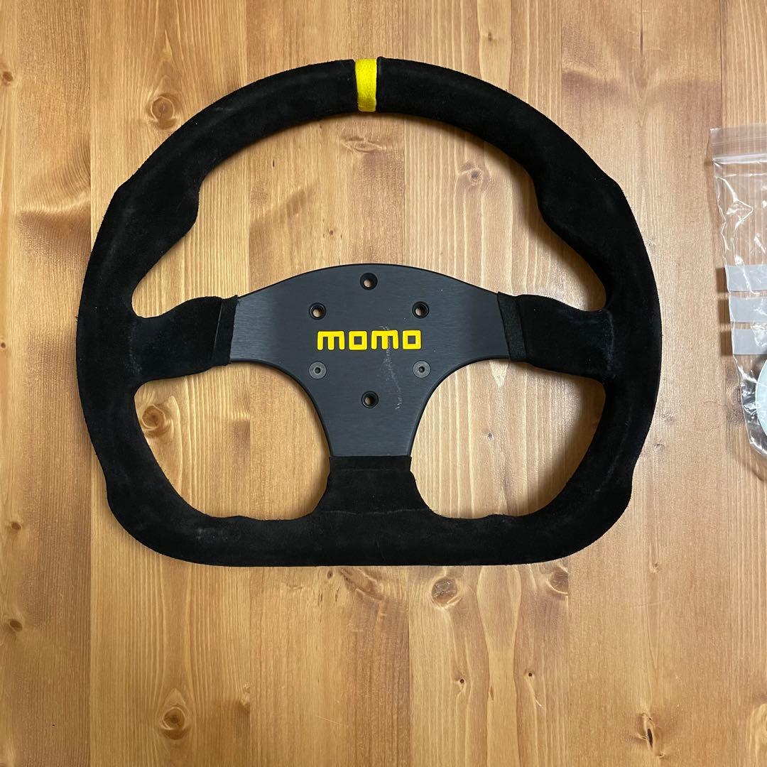 MOMO (モモ) 競技専用ステアリングホイール　 Dシェイプ　ステアリング モモ形状 MOMO ディープコーン 競技用 ステアリング 35Φ スタンス350mm