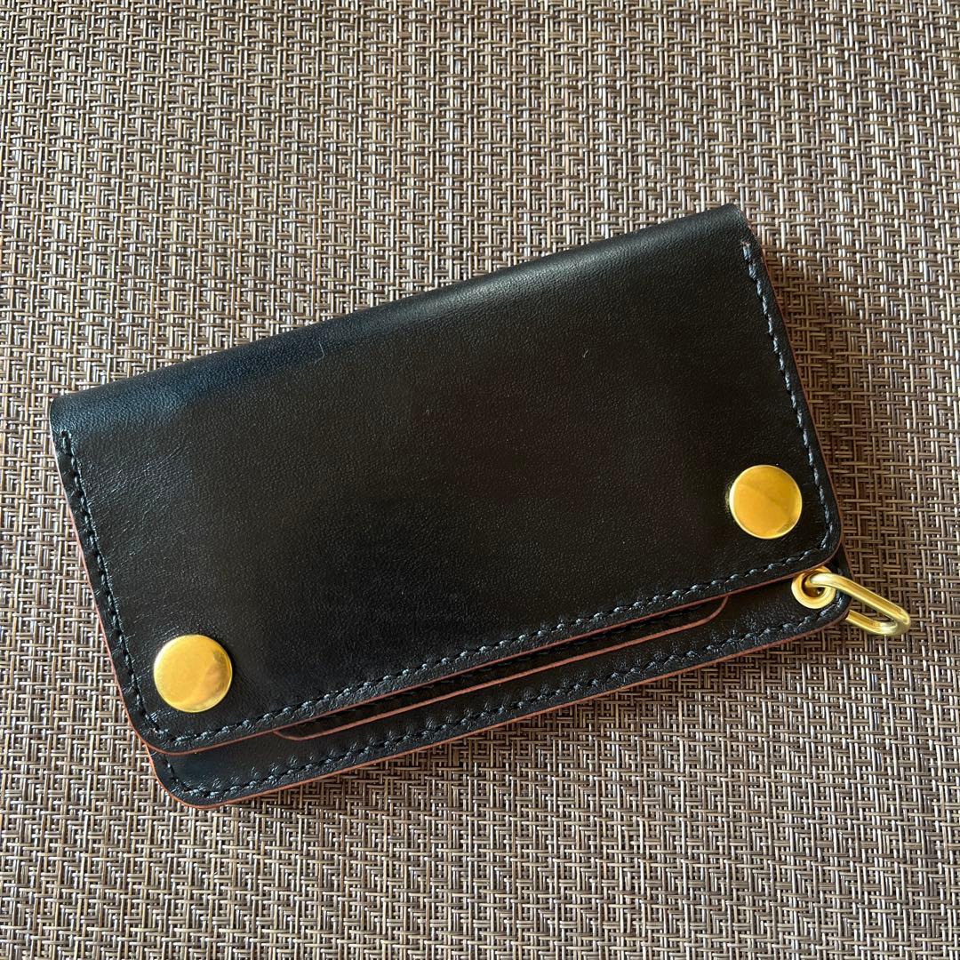 週末限定価格】MARYAM ホースフロント ミドルトラッカーウォレット 茶