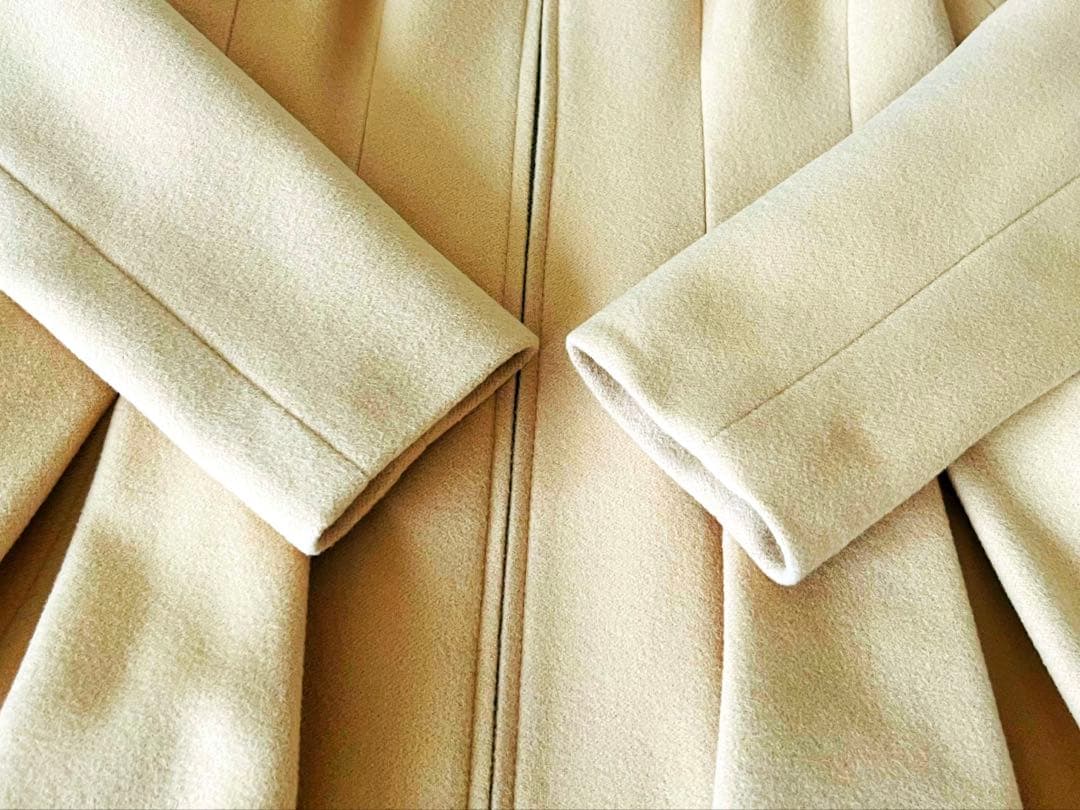 Rene ルネ ベージュ フレアコート サイズ34 アンゴラ - メルカリ