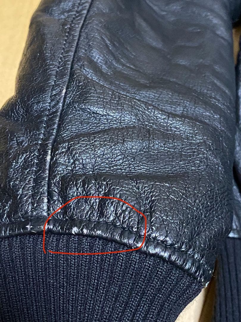 ヒステリックグラマー スタンドカラー レザージャケット オール