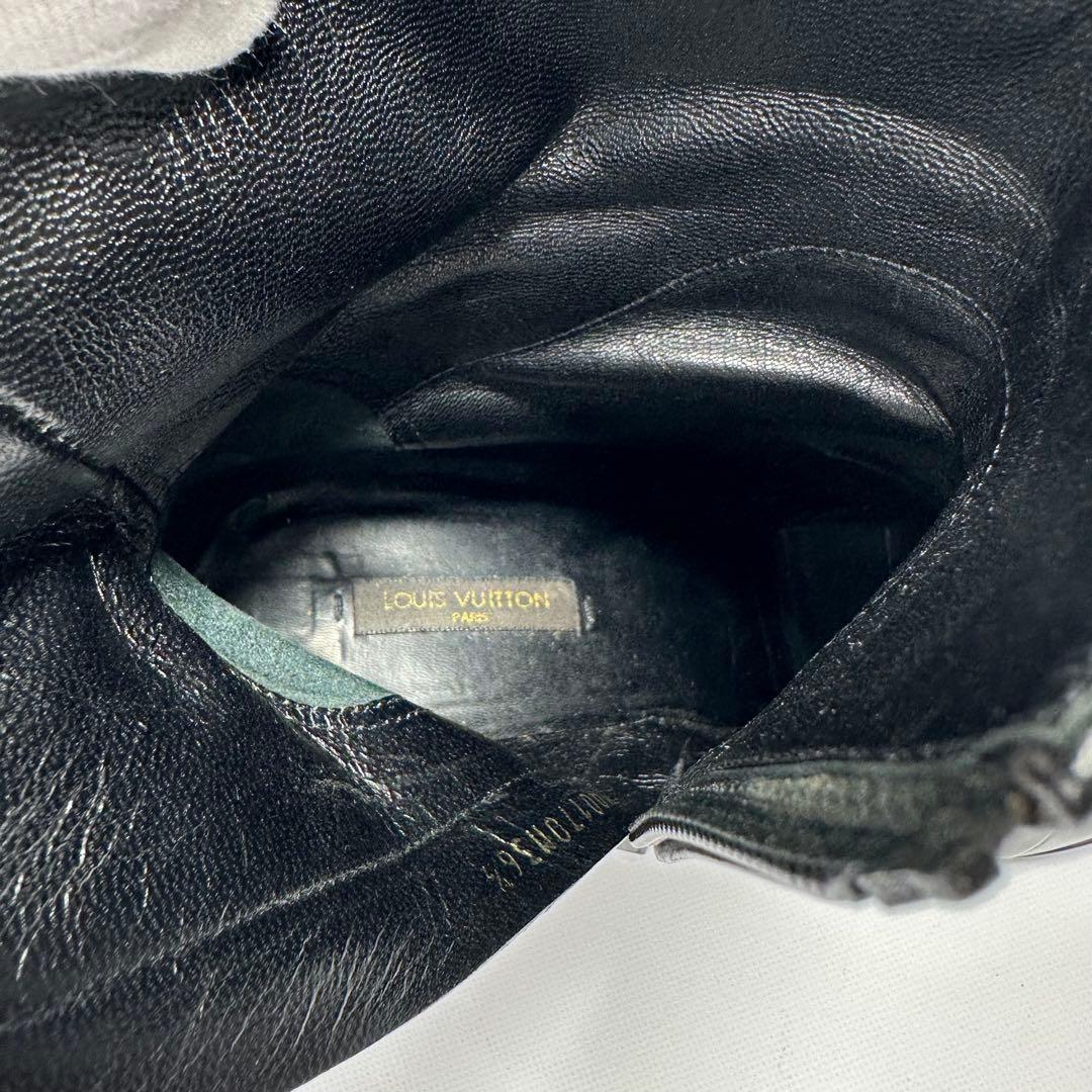 【美品】ルイヴィトン　レザー　ブーツ　ブラック　23.0cm