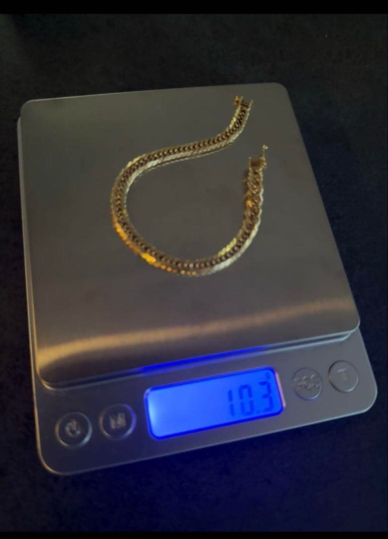 最終値下げ‼️K18 Mカット喜平 ブレスレット 10.3g 16cm 6面ダブル