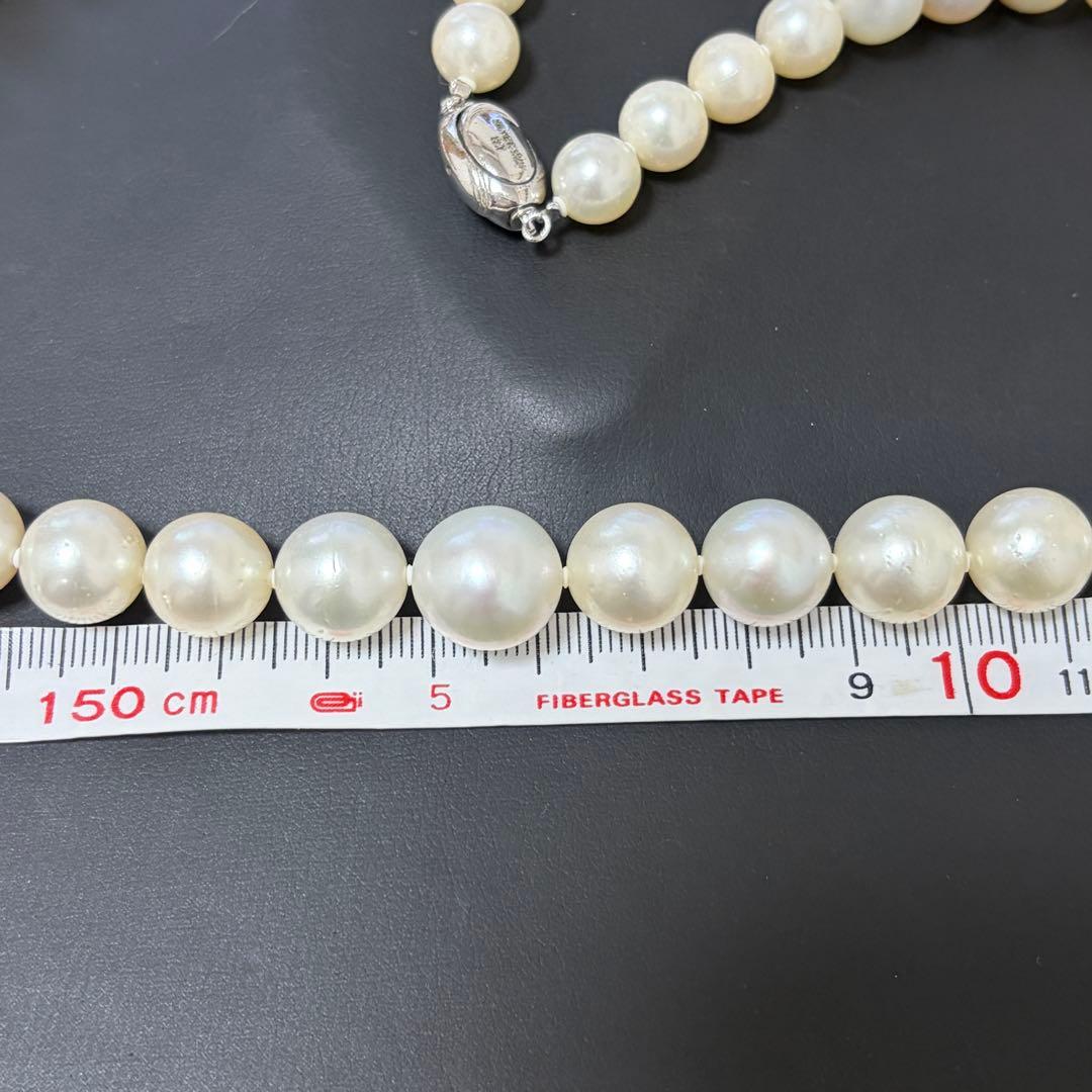 本真珠 SV925 パール ネックレス 52cm P10〜13mm 85g