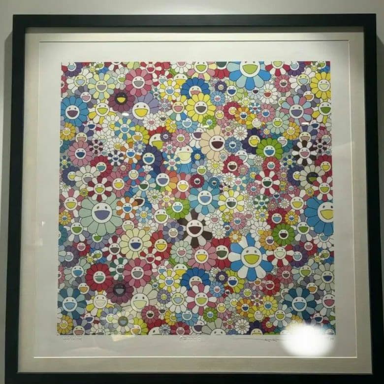 村上隆 2025年 版画「Flowers large」 シルクスクリーン - メルカリ