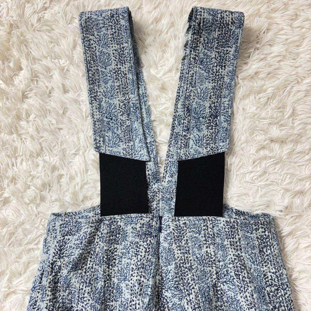 極美品 定価8.4万 pheeta コットンシルクステッチ総柄オールインワン