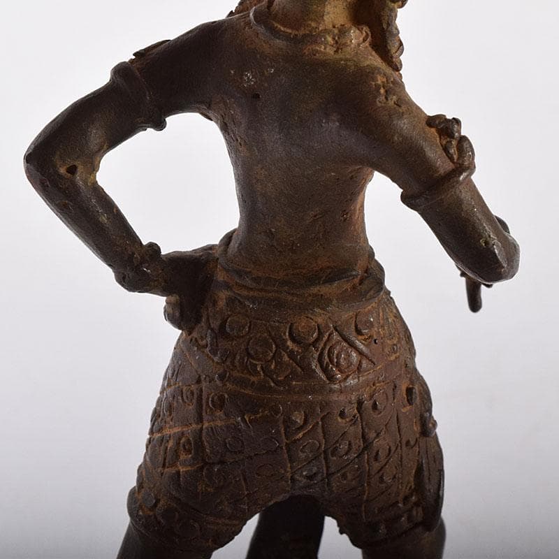 まめ太。様専用 東南アジア アフリカン美術 銅製 人物像 置物 V 8056