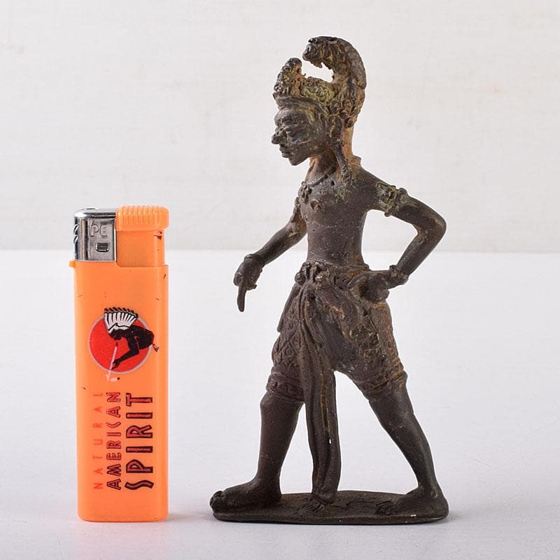 まめ太。様専用 東南アジア アフリカン美術 銅製 人物像 置物 V 8056